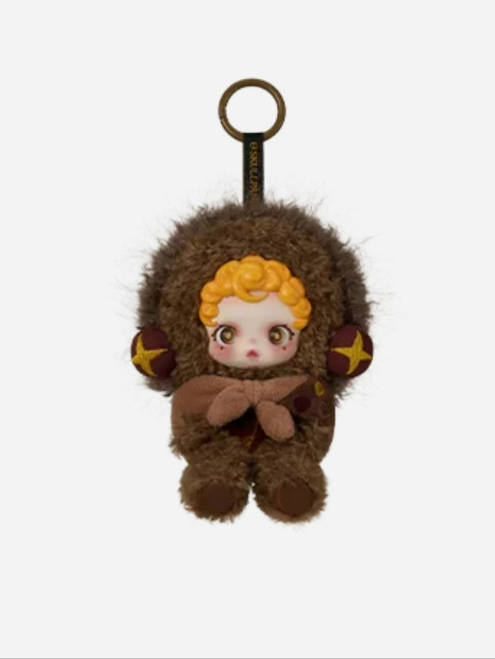 NIB Authentic SKULLPANDA  "You Found Me" Plush Pendant Confirmed Sneaky Chestnut